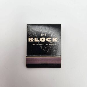 Vintage Matchbook H&R Block Tax People Art Craft Decor Memorabilia